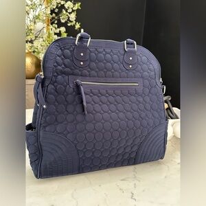 Vera Bradley Quilted Navy Baby Bag